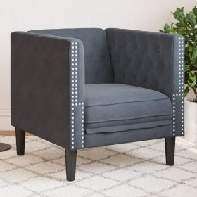 Chesterfield Sofa Chair Dark grey