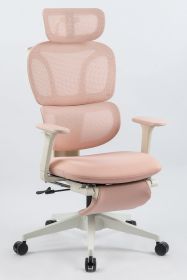 Ergonomic Office Chair with Footrest, High Back Computer Office Chair with Dynamic Lumbar Support, 2D Headrest, 2D Armrest, Sponge Seat