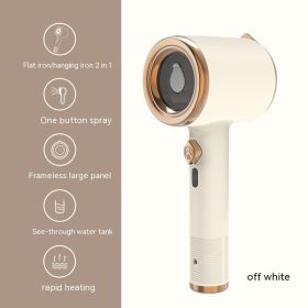 Mini Portable Handheld Garment Steamer Fabric Steam Iron For Clothes Travel Home Appliances Vertical US Plug Ironing Machine (Option: Beige-Au-1PCS)